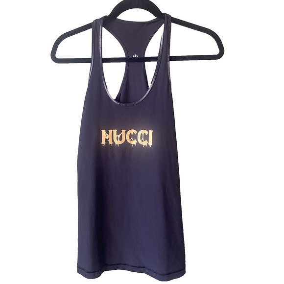 Lululemon Tank Top Womens Size 6 Reversible Racerback Graphic Tee Gym Workout - Picture 3 of 9